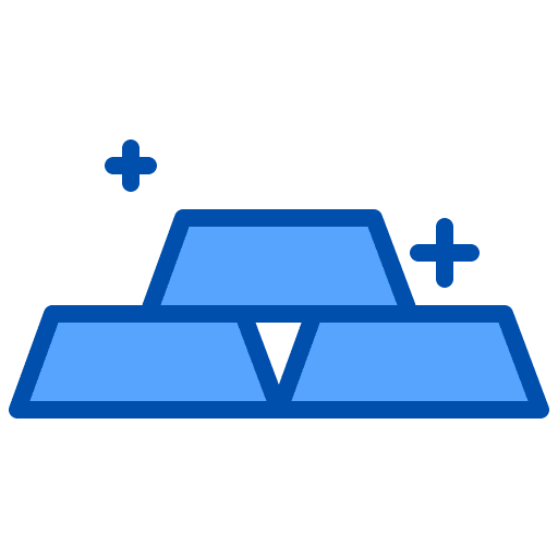 Gold investment shiny gold icon