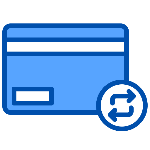Refund credit card credit refund icon