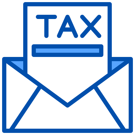 Tax business and finance document percent icon