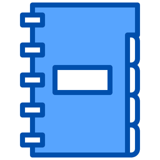 Agenda phone book notepad miscellaneous icon