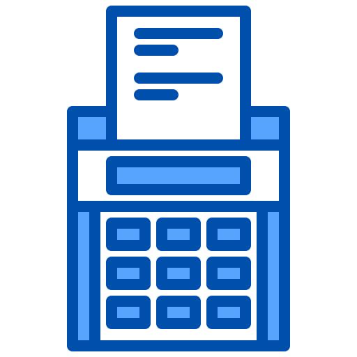 Bill business and finance printing receipt icon
