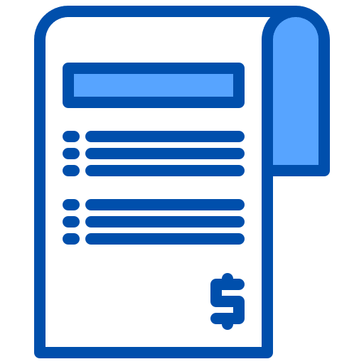 Bill invoice commerce bill icon
