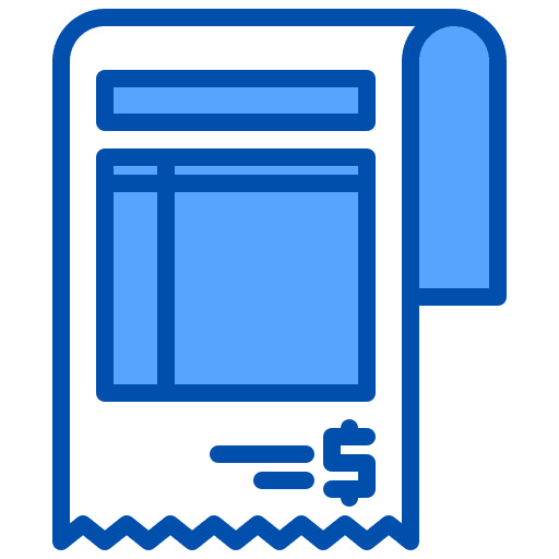 Bill ticket commerce business icon