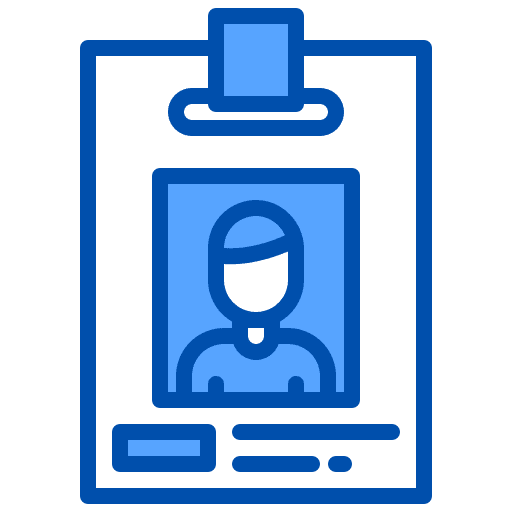 Id card badge identity id card icon