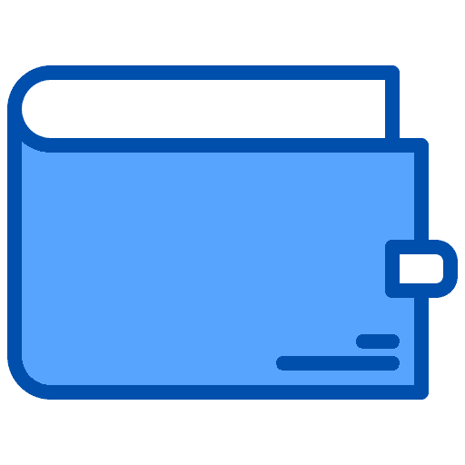 Wallet balance commerce and shopping purchase icon