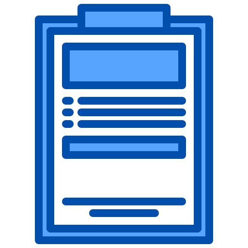 Clipboard notes job professions and jobs icon