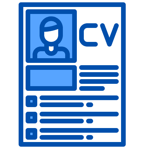 Cv profile application curriculum icon