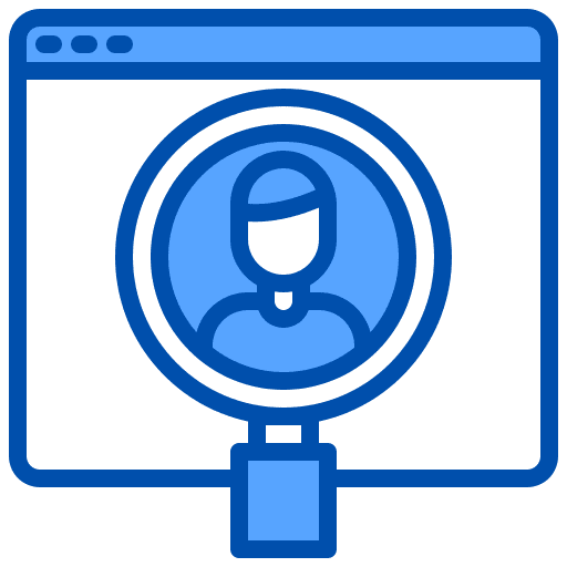 Search website searching professions and jobs icon