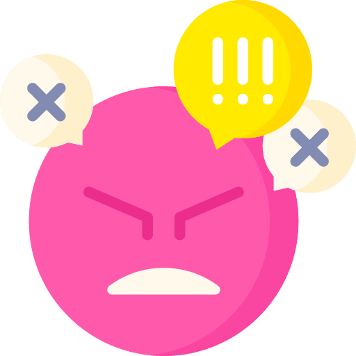 Angry faces smileys feelings icon
