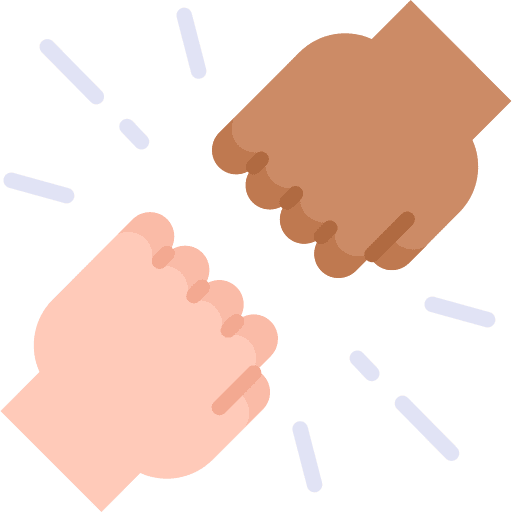 Fight aggresive black lives matter ally icon