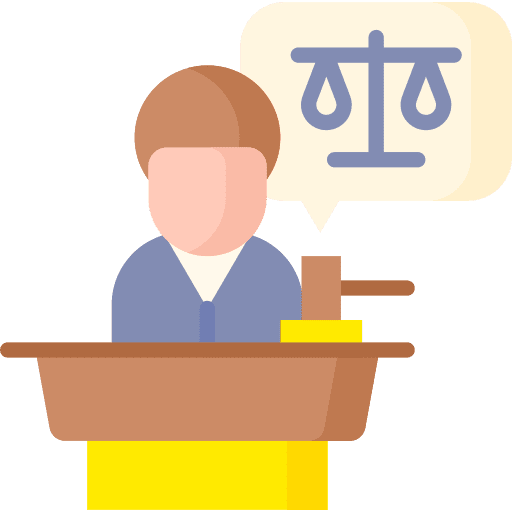 Judgement judge communications law icon