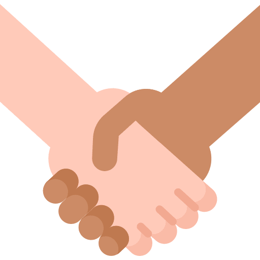 Agreement settlement hand shake merger icon