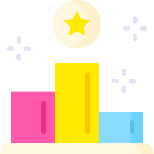 Competition star winner ranking icon
