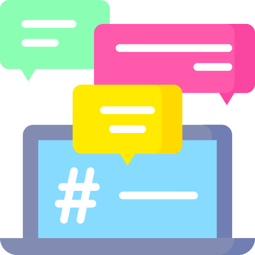 Discussion laptop discussion communications icon