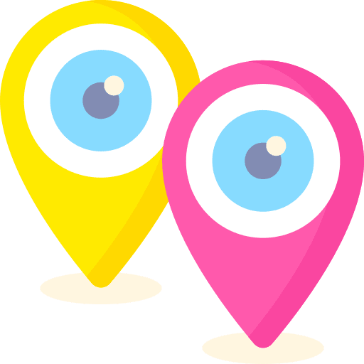 Point of view location placeholder maps and location icon