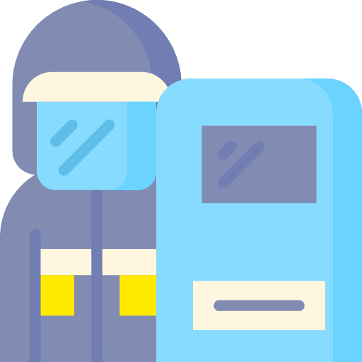 Police riot police people caucasian icon