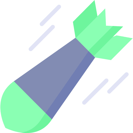 War rocket army bomb icon