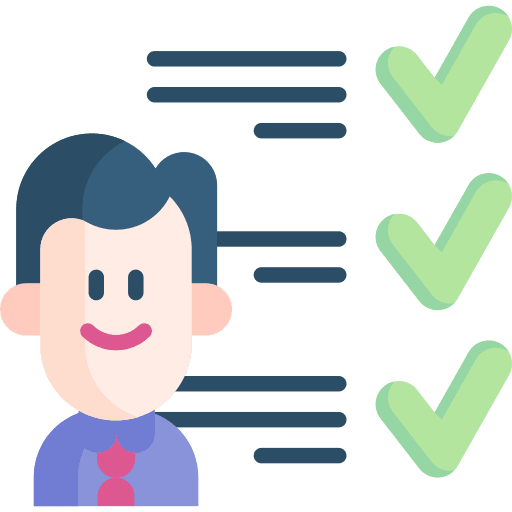 Candidate caucasian job interview candidate icon