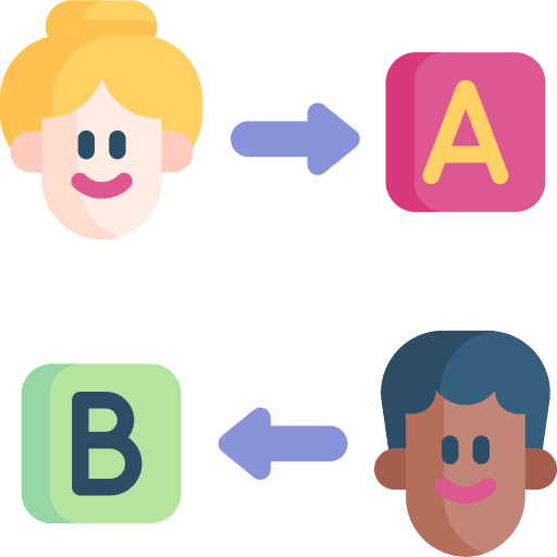 Distribution employees tasks people icon