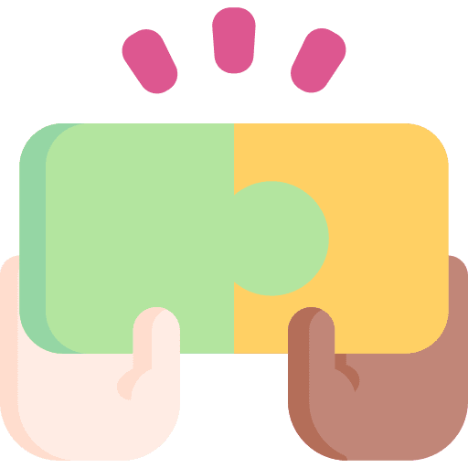 Puzzle collaboration solution problem solving icon