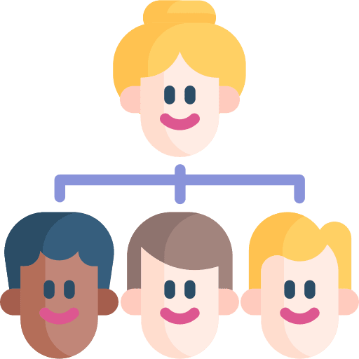 Teamwork teamwork roles leadership icon