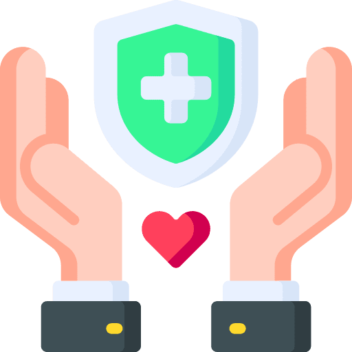 Insurance hand insurance life icon