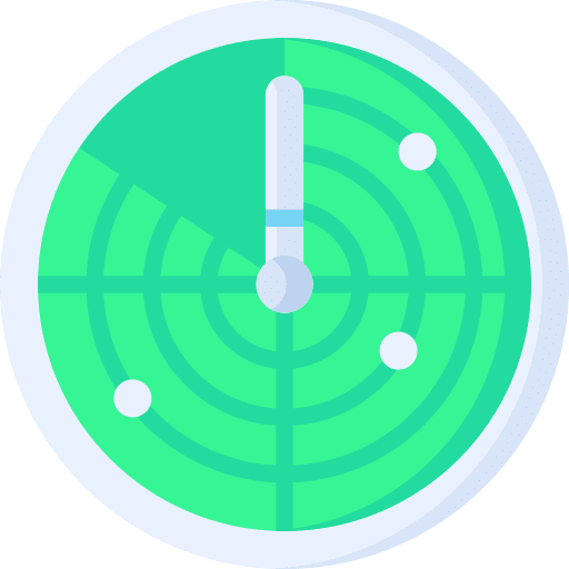 Radar radar positional tracker icon