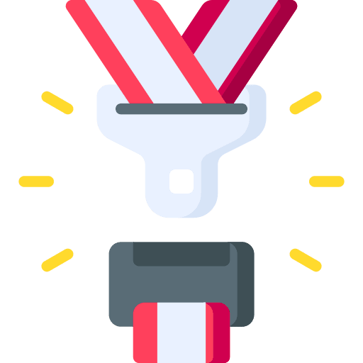 Seat belt seat belt safety seat lock icon