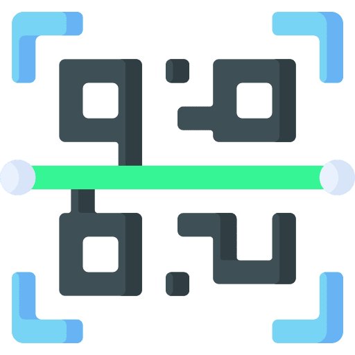 Qr code scan electronics digital icon