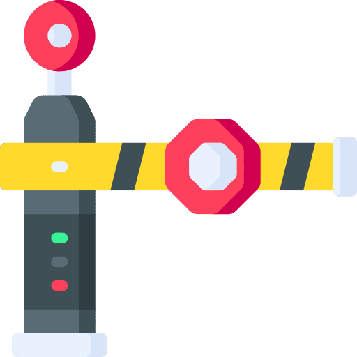 Barrier security barrier safety icon