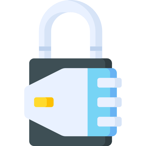 Padlock security protection lock icon