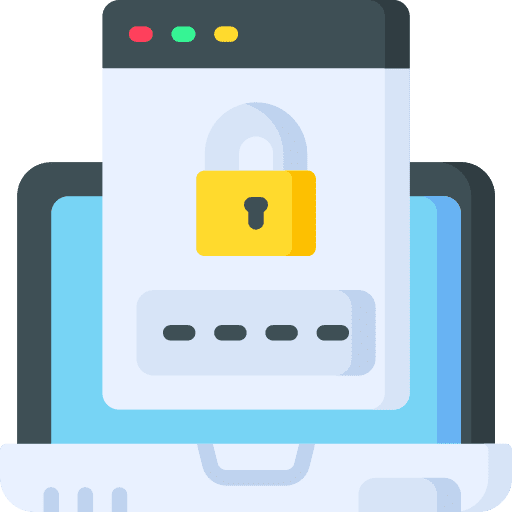 Password password access cyber security icon