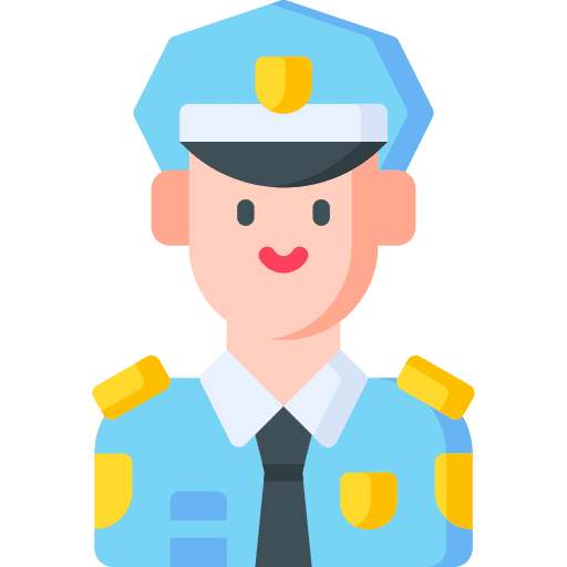 Police professions and jobs avatar user icon
