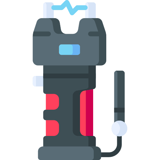 Stun gun electronics taser weapon icon