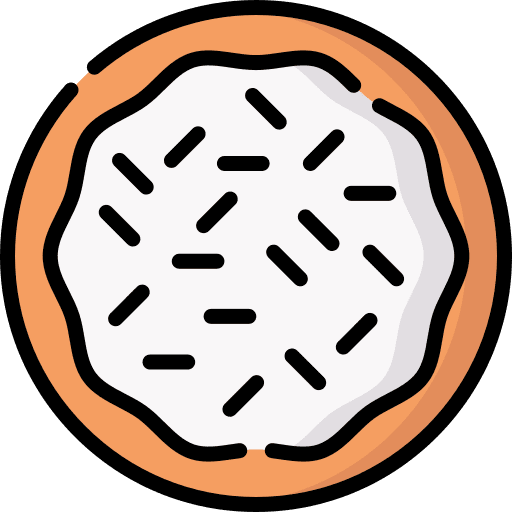 Cookie cake food and restaurant dessert bakery icon