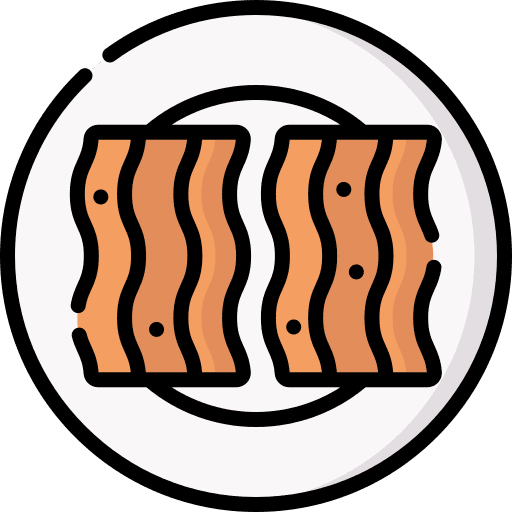 Dry meat dry meat mexican food dish icon