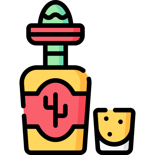 Tequila lemon tequila shot icon
