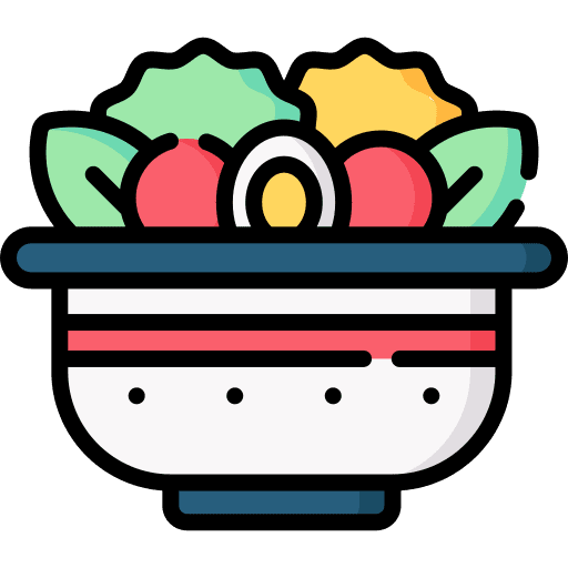 Salad organic salad vegan icon