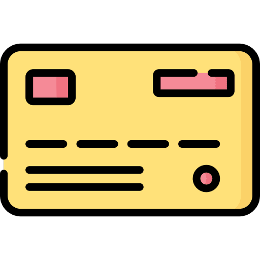 Credit card credit card pay card money icon