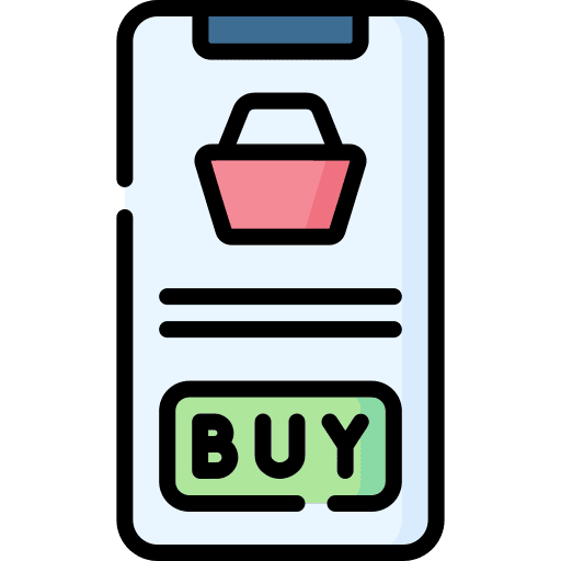 Online shopping online shopping commerce smart cart icon