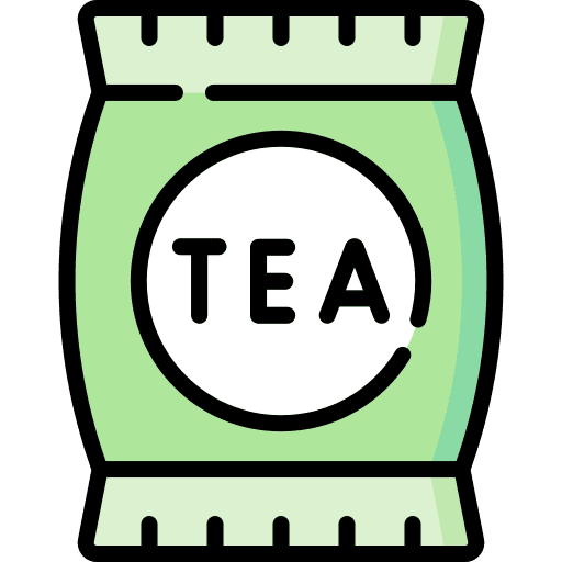 Tea hot drink infusion tea bag icon
