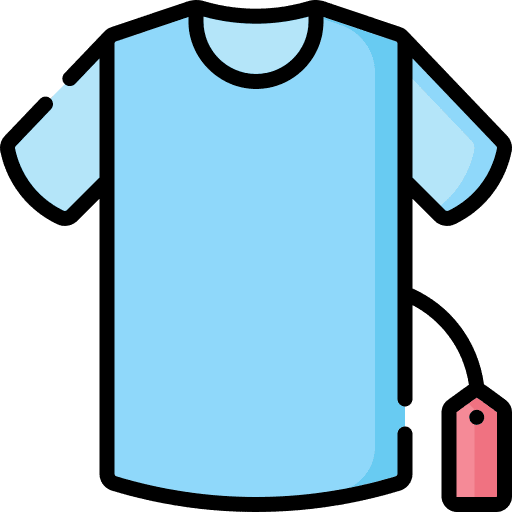 Tshirt clothes shopping fashion icon