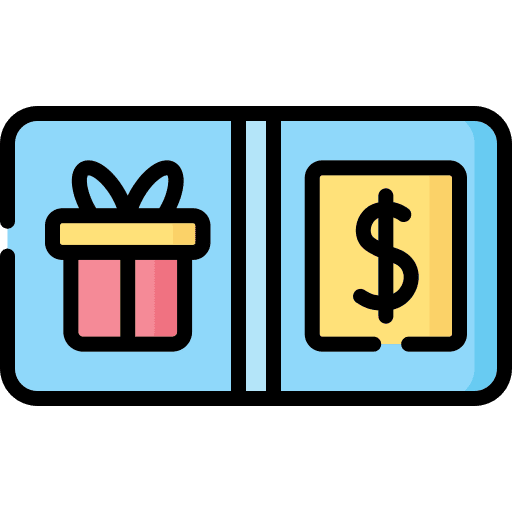 Gift card sale voucher gift icon