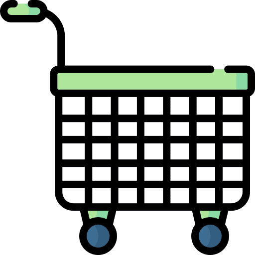 Shopping cart cart supermarket commerce and shopping icon
