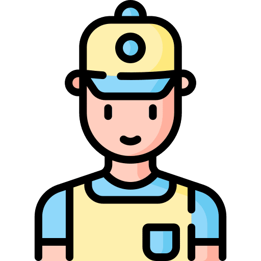 Cashier professions and jobs man store icon