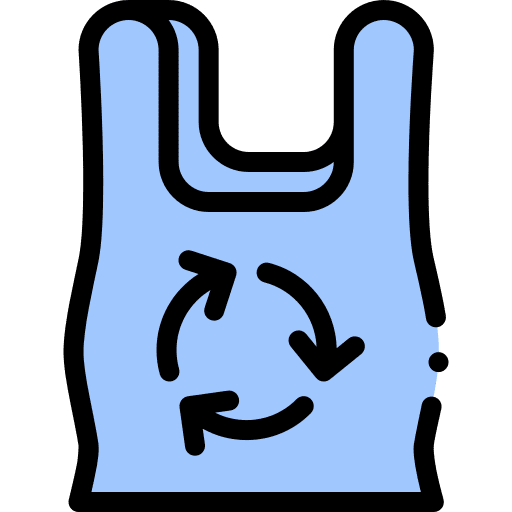 Plastic bag recycle plastic eco bag icon