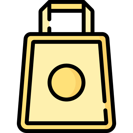 Tote bag cloth tote bag commerce and shopping icon