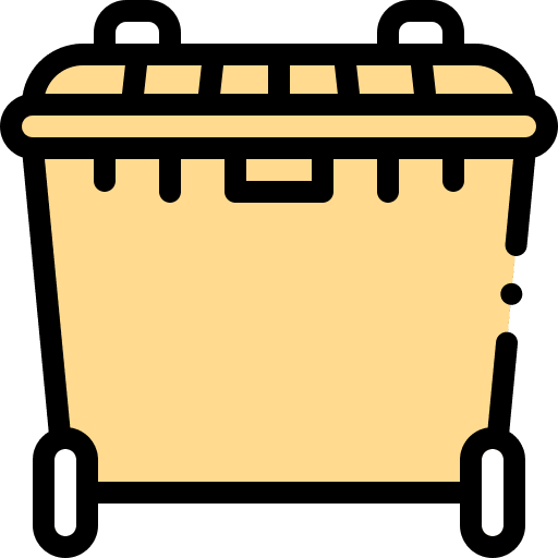 Container container garbage recycle bin icon