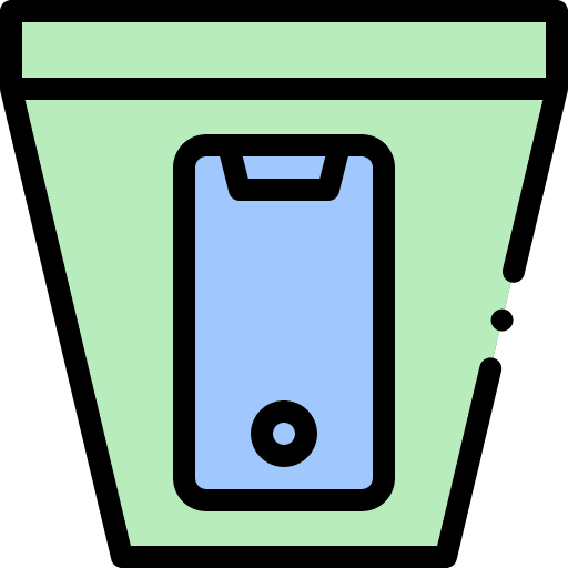 Electronics garbage discard waste icon