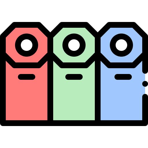 Garbage trash recycle ecology and environment icon